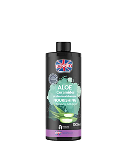 Ronney Aloe Ceramides Professional Shampoo Nourishing nawilżający szampon do włosów suchych i matowych, 1000ml