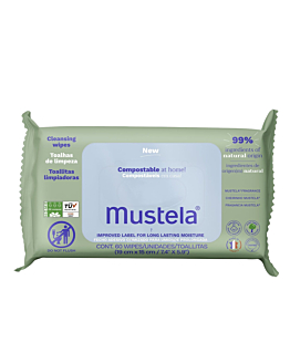 Mustela Kompostowalne chusteczki oczyszczające, 60sztuk