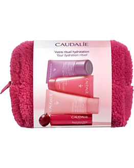 Caudalie Zestaw Winter Pouch: Żel myjący VinoHydra30ml + Krem VinoHydra 15ml + Balsam do ust 4,5 g + Balsam do ciała 30ml