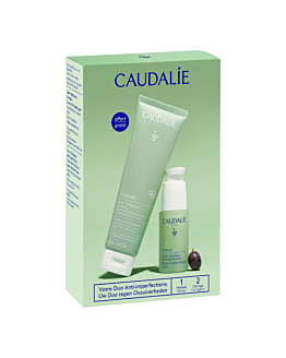 Caudalie Vinopure Zestaw: oczyszczający żel do mycia + serum z kwasem salicylowym