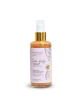 Natural Way Jedwabisty olejek do ciała z drobinkami miki