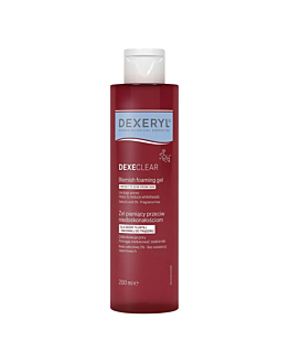 Dexeryl Dexeclear Żel pieniący przeciw niedoskonałościom do skóry tłustej i skłonnej do trądziku, 200 ml