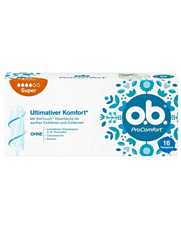 OB Pro Comfort Super Tampony, 16 szt. 