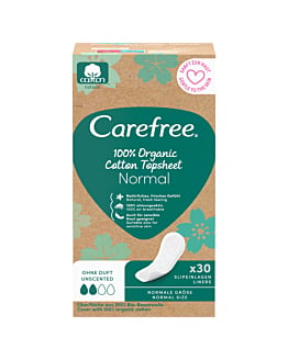 Carefree Organic Cotton Wkładki Higieniczne