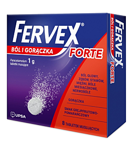 Fervex Ból i Gorączka Forte 1000 mg, tabletki 8 szt.