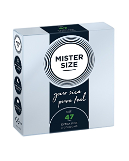 Condoms 47 Mm 3 Pieces Mister.Size