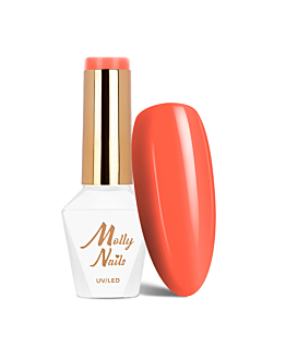MollyNails Power Flower Orange Velvet Lakier Hybrydowy UV LED Nr 721 8 g