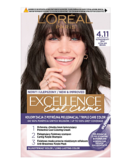 L’Oréal Excellence Farba do włosów Cool Creme 4.11