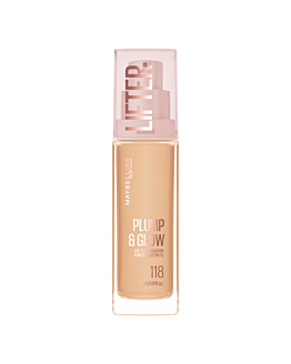 Maybelline Lifter Plump & Glow Podkład rozświetlający, 118