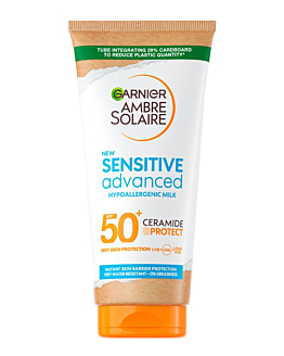 Garnier Ambre Solaire SPF 50+ - Hipoalergiczne Mleczko ochronne do twarzy 175 ml