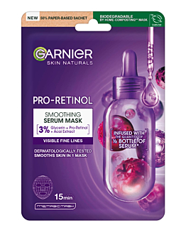 Garnier Skinactive Face Wygładzająca serum-maska na tkaninie z pro-retinolem