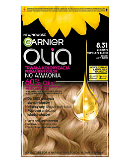 Garnier Olia Farba do włosów 8.31 Golden Ashy Blond