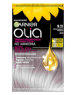 Garnier Olia Farba do włosów 9.11 Silver Smoke