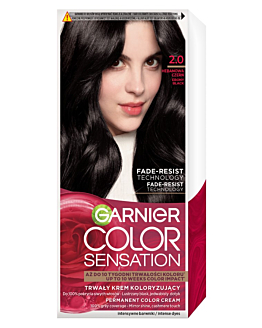 Garnier Color Sensation Krem koloryzujący 2.0 Hebanowa Czerń