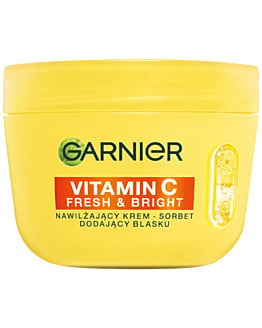 Garnier Vitamin C Fresh & Bright Nawilżający krem-sorbet dodający blasku