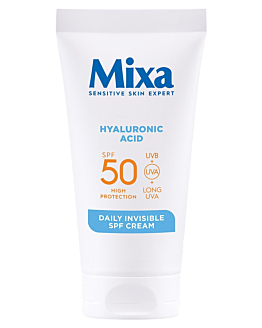 Mixa Nawilżający Krem do twarzy SPF50 z kwasem hialuronowym przeciw przesuszeniom