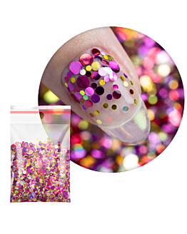 Allepaznokcie Pop-Up! Princess Nails Piegi Confetti Dropsy Kropki Kółeczka Do Zdobienia Paznokci 20 g Nr 12