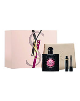 Yves Saint Laurent Black Opium Zestaw: woda perfumowana + minimaskara Lash Clash + kosmetyczka