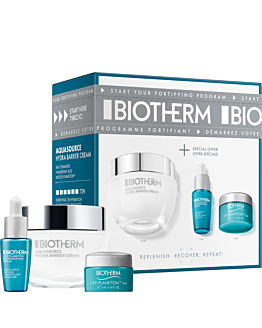 Biotherm Zestaw Hydra Barrier Routine: Aquasource Hydra Barrier Krem + Serum + Krem pod oczy