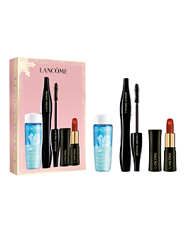 Lancome Zestaw do makijażu: tusz do rzęs Hypnose 6,2 ml + płyn do demakijażu Bi-Facil Eye 30 ml + miniszminka L’Absolu Rouge 196