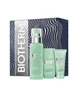 Biotherm Aquapower Homme Zestaw: żel-krem do twarzy + żel do mycia + antyperspirant w kulce