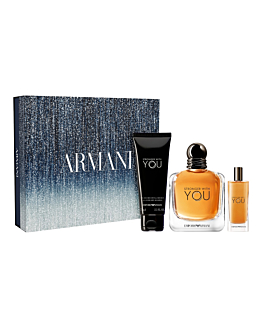 Giorgio Armani Emporio Stronger With You Zestaw: woda toaletowa + perfumetka travel size + żel pod prysznic