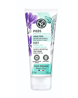 Yves Rocher Mięta Bio & Malwa Bio Szybko wchłaniający się krem do stóp