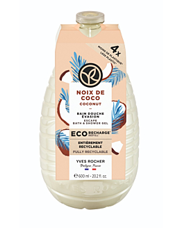 Yves Rocher Kokos Żel pod prysznic i do kąpieli - refill, 600 ml
