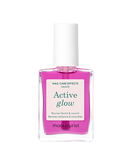 Manucurist Active Glow Pielęgnacyjny lakier do paznokci o ultrabłyszczącym wykończeniu, Grape