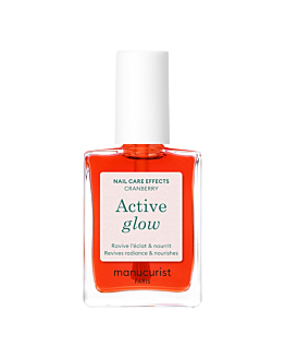 Manucurist Active Glow Pielęgnacyjny lakier do paznokci o ultrabłyszczącym wykończeniu, Cranberry