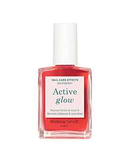 Manucurist Active Glow Pielęgnacyjny lakier do paznokci o ultrabłyszczącym wykończeniu, Raspberry