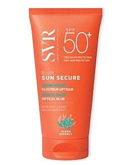 SVR Sun Secure Blur SPF50+, Brzoskwiniowy mus przeciwsłoneczny 