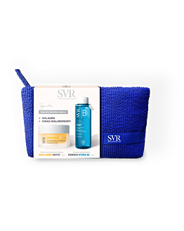 SVR Zestaw prezentowy: Collagen Biotic Krem 50ml + Essence B3 Hydra Esencja 150ml + Kosmetyczka