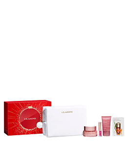 Clarins Zestaw Multi Active Collection: Krem do twarzy + Serum do twarzy + Olejek do ust