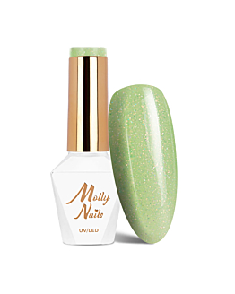 MollyNails Green Party Glitter Green Lakier Hybrydowy UV LED Nr 81 8 g