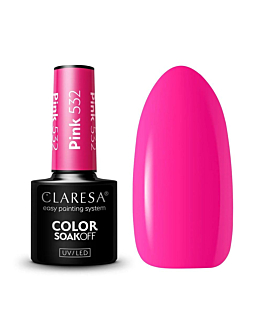 Claresa Color Soak Off UV/LED Pink lakier hybrydowy 532, 5g