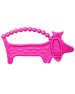 LUU Kids Gryzak Dla Dzieci Luuie The Dog Pink