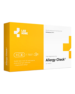 LabHome Allergy-Check, Test na pasożyty i alergie, test IgE z krwi