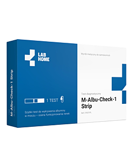 LabHome M-Albu-Check-1 Strip, Szybki test do wykrywania albuminy w moczu