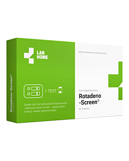 LabHome Test Rotadeno-Screen, Szybki test do wykrywania Rotawirusów i Adenowirusów w kale