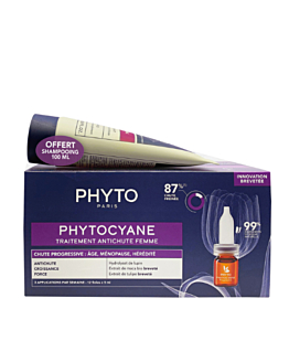 Phyto Phytocyane Zestaw (Ampułki progresywne + Szampon )