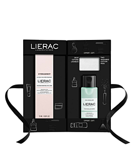 Lierac Demakijaż (Hydragenist Krem pod oczy + Płyn micelarny + Bawełniane płatki)