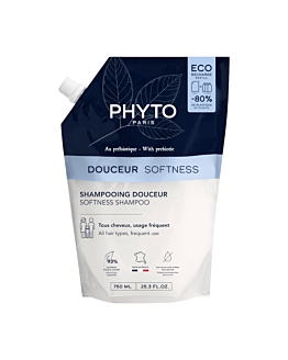 Phyto Softness Delikatny szampon dla każdego rodzaju włosów Refill, 750 ml