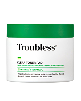 Troubless Clear Toner Pad płatki tonizujące z efektem peelingu 60szt.