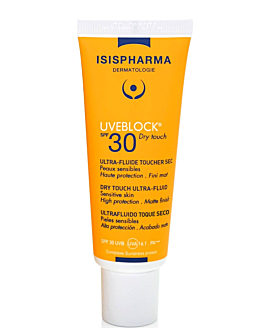 Isispharma Uveblock SPF30 - Ultralekki fluid dry touch  bezbarwny 40ml