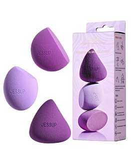 JESSUP Soft Plus Makeup Sponges zestaw gąbeczek do makijażu SP017 3szt.