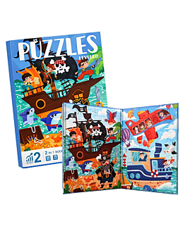 Habarri Duże puzzle magnetyczne Piraci, Poziom 2