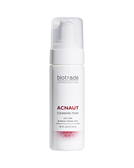 Biotrade Acnaut Cleansing Foam, Delikatna pianka z kwasem mlecznym do oczyszczania skóry mieszanej i trądzikowej