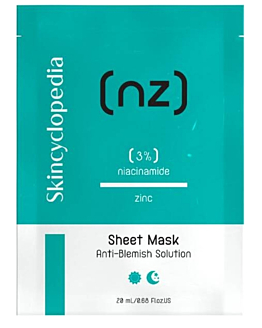 Skincyclopedia Maschera in Tessuto con Niacinamide 3% e Zinco 20 ml