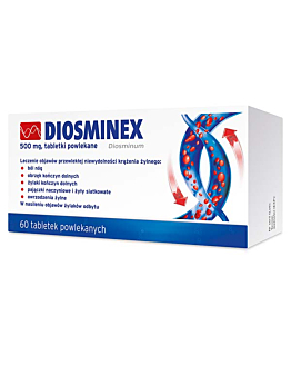 Diosminex tabletki powlekane 500 mg 60 tabl.